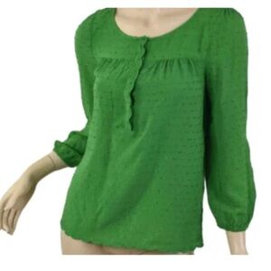 Anthropologie Green Women's Top